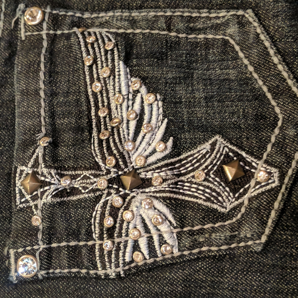 Zipper ladies jeans size 9
